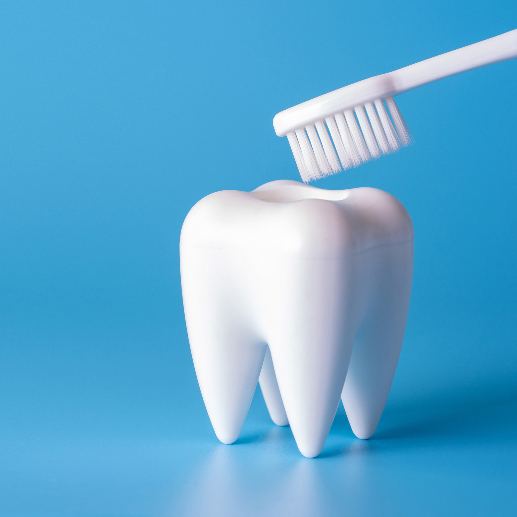 portrait of young female with perfect smile